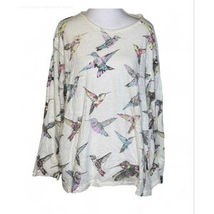 Magnolia Pearl Ever Thine Viggo Tee NWT Hummingbird Print One Size